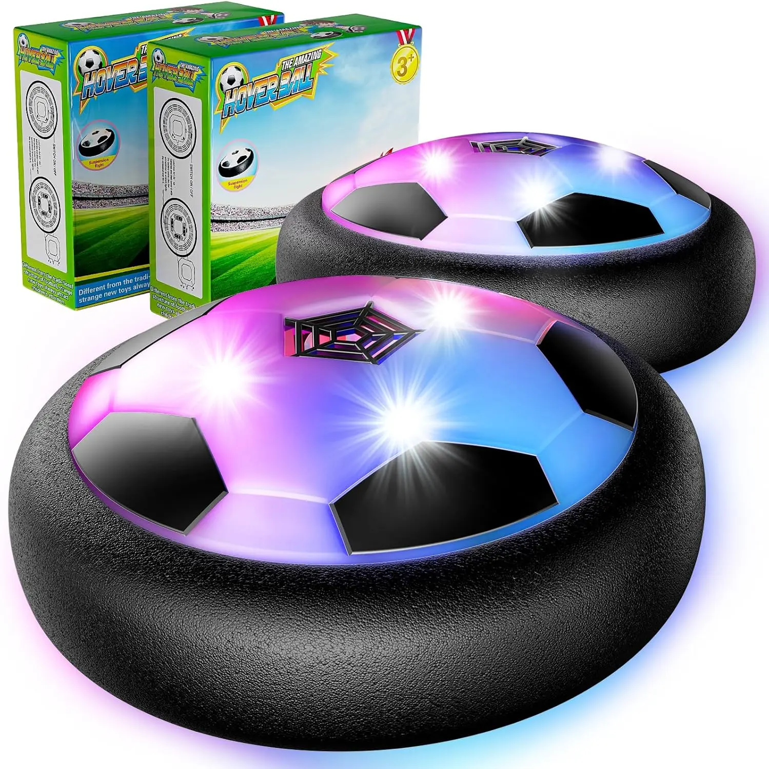 Hover Soccer Ball Toys for 3-12 Year Old Boys Girls, Indoor and Outdoor Creative Toys for Toddlers with Foam Bumper, Birthday Gifts for 3 4 5 6 7 8+ Year Old Children's