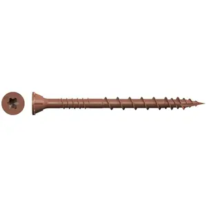 Simpson Strong-Tie DSVR3R5LB Deck-Drive (#10 x 3") T25 DSV Quik Guard Wood Screw, Flat Head, Red (5 lb. Tub)