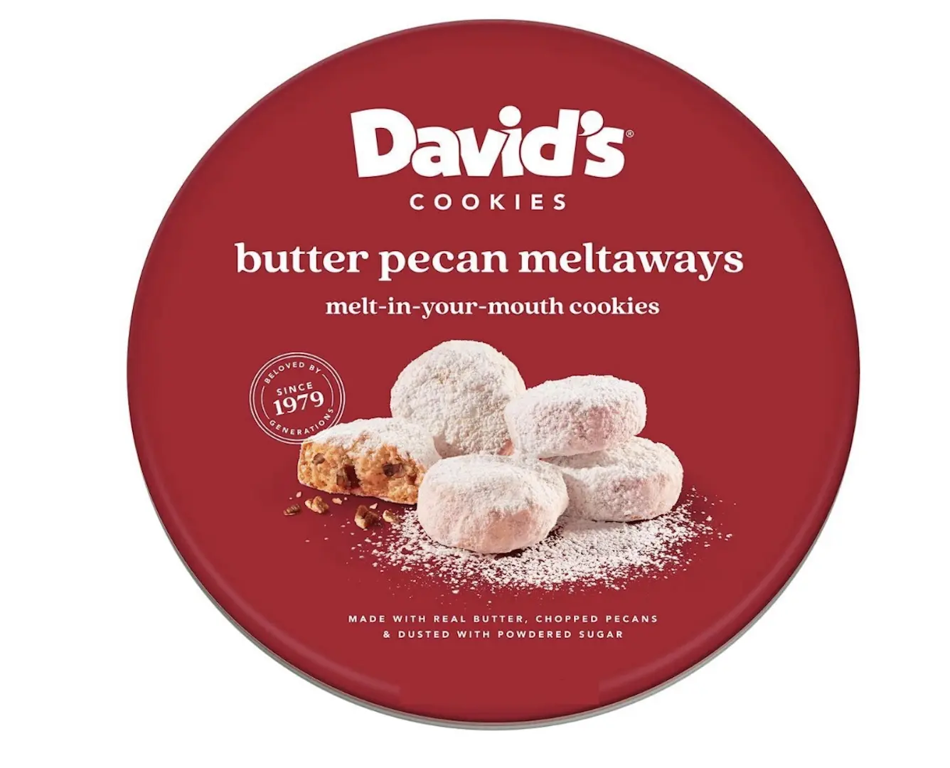 David's Cookies Butter Pecan Meltaways - Soft, Melt-In-Your-Mouth Snack Biscuit, 1 Pack, 3 lbs