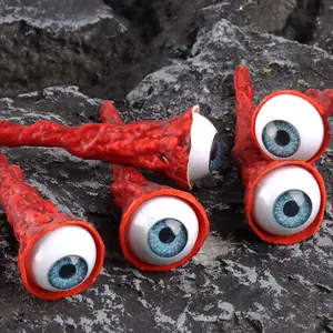 Realistic Eyeball Halloween Latex Prop, Bloody Eye Horror Party Decoration, Haunted House Props, Scary Realistic Eyes for Parties, Halloween Decorations