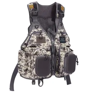 BASSDASH Fly Fishing Vest Multi Pocket Waistcoat Adjustable Size Gifts for Men Women BASSDASH Fly Fishing Vest Multi Pocket Waistcoat Adjustable Size Gifts for Men Women
