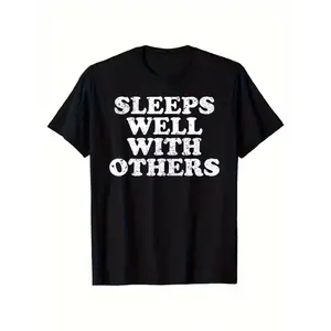 1pc Adult Humor Graphic T Shirt Edgy Sarcastic Quote Design On 180g Cotton Unisex Crew Neck Tee for Casual Wear Machine Washable Four Season Comfort Fit Retro Unisex Short Sleeve Funny T-Shirt