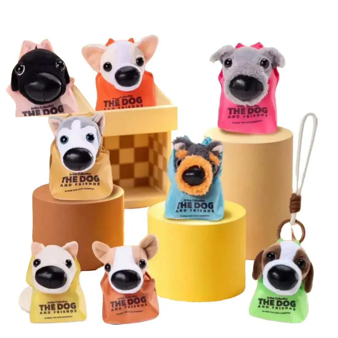 1802. The Dog And Friends Series Plush Pendant Blind Box