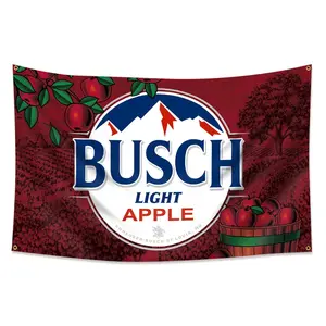 Busch Light Mountain Logo FLag, Apple of Famers Dilly Beer Banner, Funny Poster Tapestry for Wall Hanging College Dorm, Man Cave, Outdoor, Indoor, University Dorm, Room, Party, Vintage Room, Bar, Decoration, Home Bedroom Decor, Tapestry Wall Mural