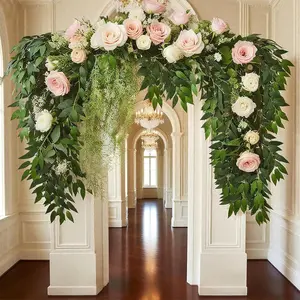 12 Pcs Artificial Italian Ruscus Greenery Stems, 23 Inch Bendable Silk Leaf Vines, Faux Hanging Plants for Wedding Bouquet Arch Table Centerpiece Home Vase Decor