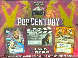 NEW RELEASE - 2026 Leaf Pop Century - 4 Premium Signature Cards Per Box and 2 1/1 Proofs