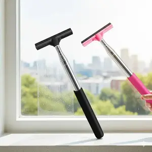 Manual Windshield Cleaning Wiper Portable Telescopic Car Glass Scraper Anti-Fog Water Remover Anti-Slip Emergency Driving Window Tool