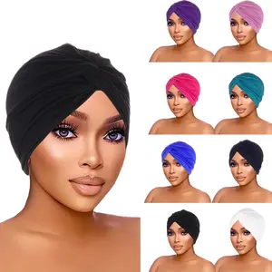 New European and American elastic base Indian headscarf cap - chemotherapy cap, milk silk twist cap