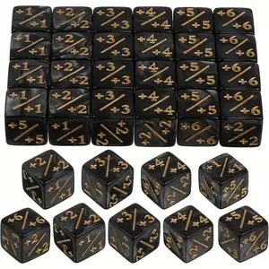 Acrylic Pearl Texture Dice Counter, Mtg Compatible D6 Loyalty Dice, Card Game Accessories, Role Playing Games, Board Games, Math Education