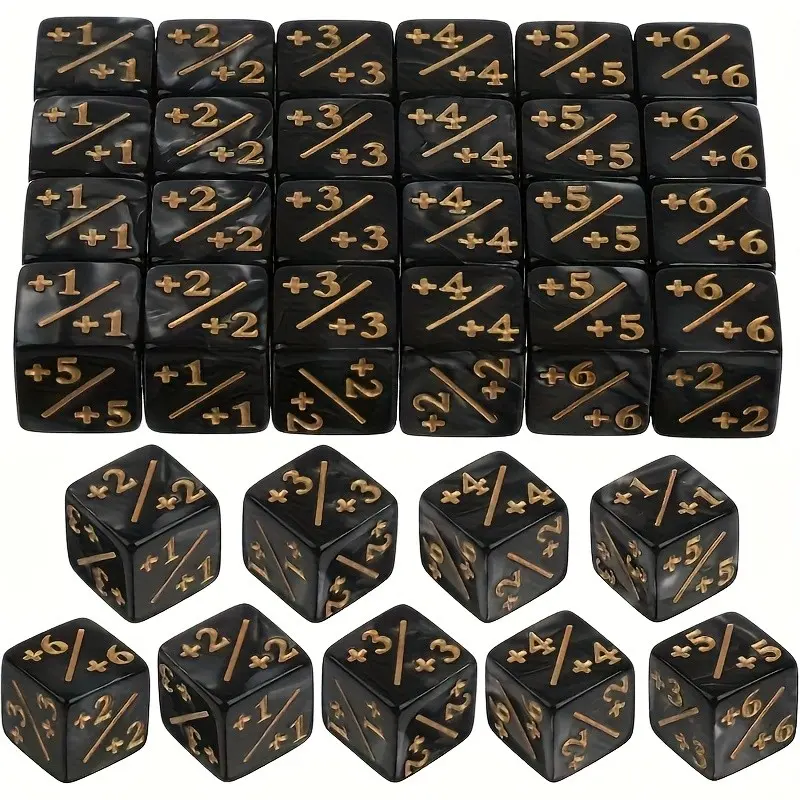 Acrylic Pearl Texture Dice Counter, Mtg Compatible D6 Loyalty Dice, Polyhedral Dice, Card Game Accessories, Role Playing Games, Board Games, Math Education, Dice Set