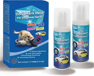 No Chew Spray for Dogs, 2025 Upgrade Spray for Dogs to Stop Chewing, Dog Deterrent Spray for Furniture, Pet Corrector Spray, Dog Behavior Training Spray with Alcohol Free, 2 Pack * 100 ML, Blue
