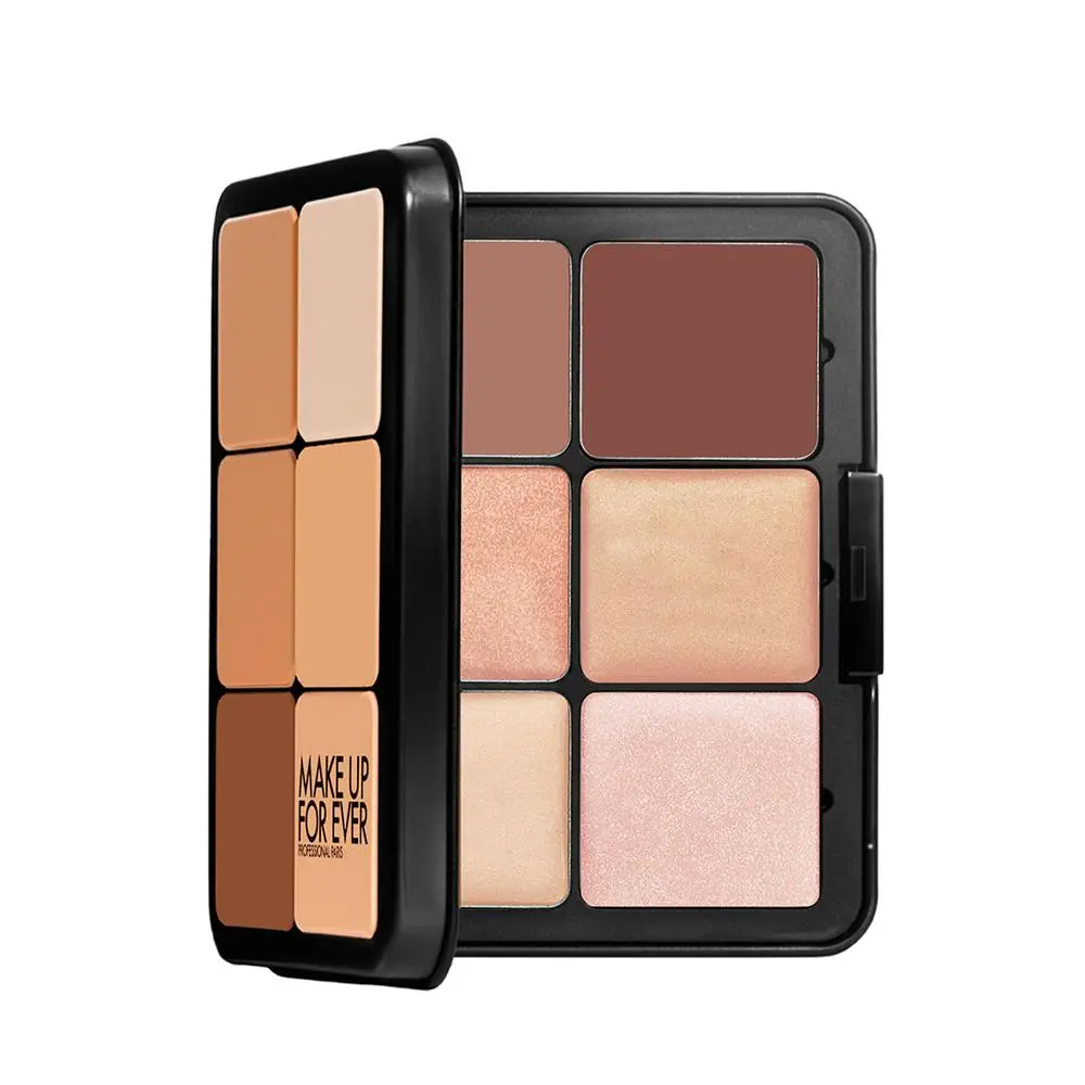 Make Up For Ever HD Skin Sculpting Palette - High Coverage, Lightweight Foundation, Concealer, Highlighter, Bronzer, and Contour Flawless Radiant