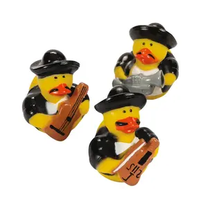 2" Mariachi Band Vinyl Rubber Ducks - 12 Pc.