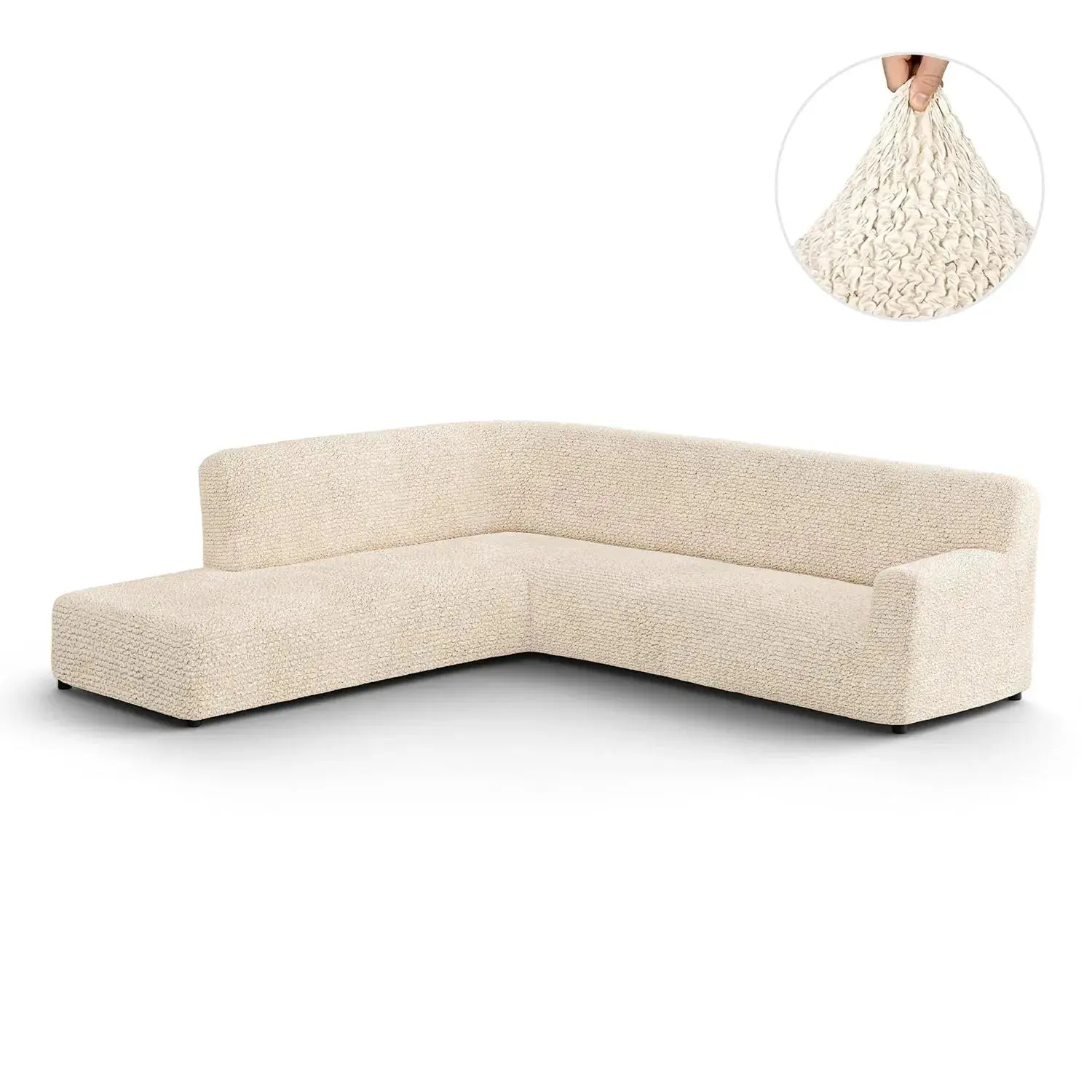 Fullback Support Sectional Sofa Slipcover (Left Chaise), Microfibra Collection