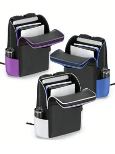 All-In-One Ps5 Backpack for Travel, 3 Cable Organizers, Fits Laptop, Controllers, Game Cards, Essential Travel Bag for Gamers