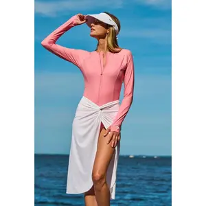Women's Escalante Long Sleeve Swimsuit | Flamingo Pink