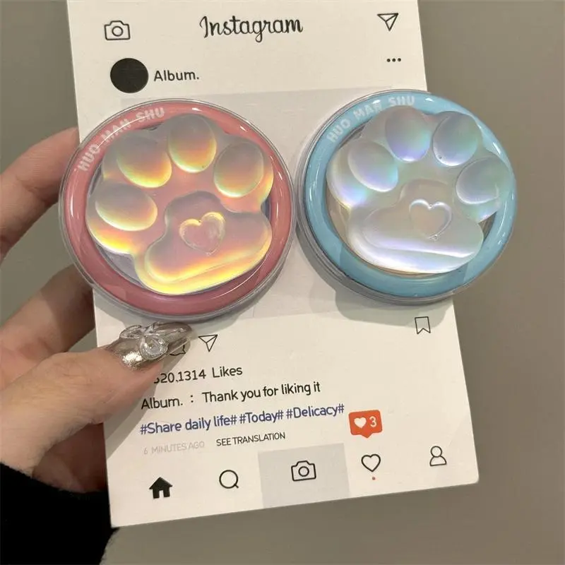 3D Cute Korean Cat Paw Magnetic Phone Griptok - MagSafe Accessory for iPhone Users, Smartphone Mount, Mobile Phone Stand Support