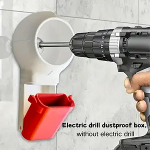 Rotating Tool Dust Cover, Drill Bit Dust Collection Box, No Power Needed, Suitable for Drilling, Sanding, Grinding, DIY Home Decoration