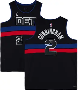 Cade Cunningham Detroit Pistons Autographed Black and Blue Jordan Brand Statement Swingman Jersey - Fanatics Authentic Certified
