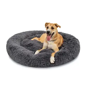 Best Choice Products 36in Dog Bed Self-Warming Plush Shag Fur Donut Calming Pet Bed Cuddler Best Choice Products 36in Dog Bed Self-Warming Plush Shag Fur Donut Calming Pet Bed Cuddler