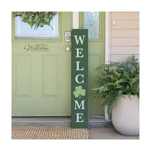 Sincere Surroundings 47" Welcome Clover Porch Board