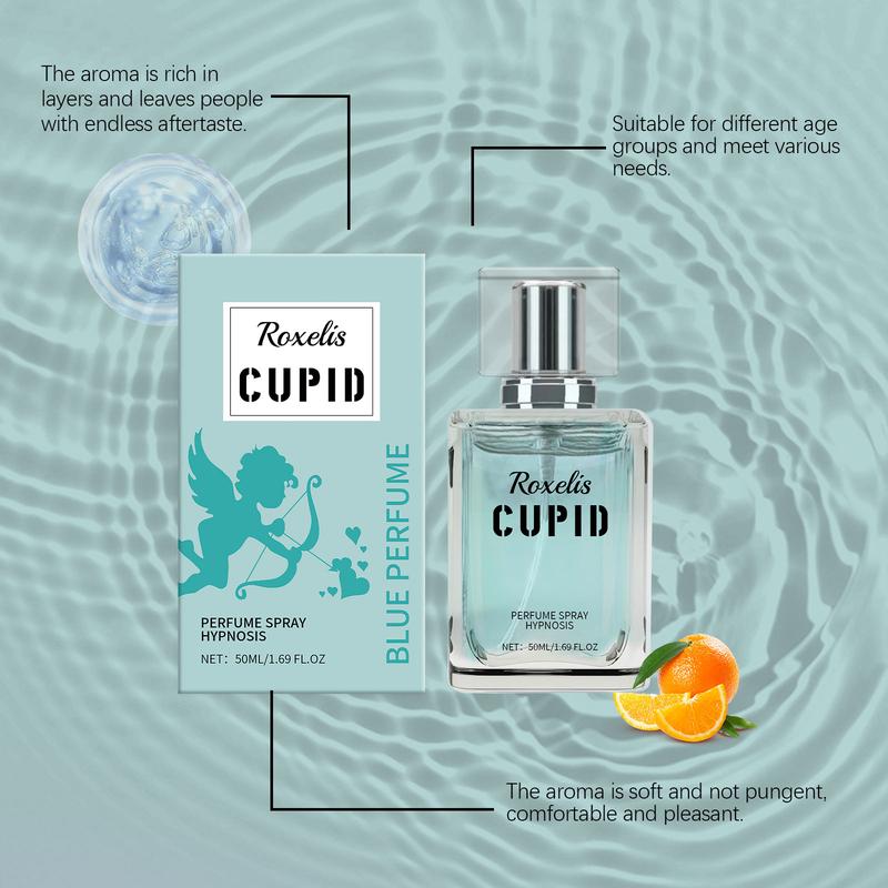 Roxelis Cupid's Blue Elixir Cologne – Spiced Citrus & Amber Euphoria 50ml pheromone-infused cologne