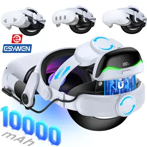 ESYWEN Comfort Head Strap for Meta Quest 3S/Quest 3/Quest 2, 10000mAh for Oculus Head Strap Extend 2-3H Playtime,VR Headset Strap Enhanced Support Reduce Pressure Games