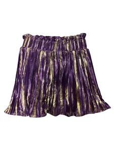 Purple and Gold Swing Skirt