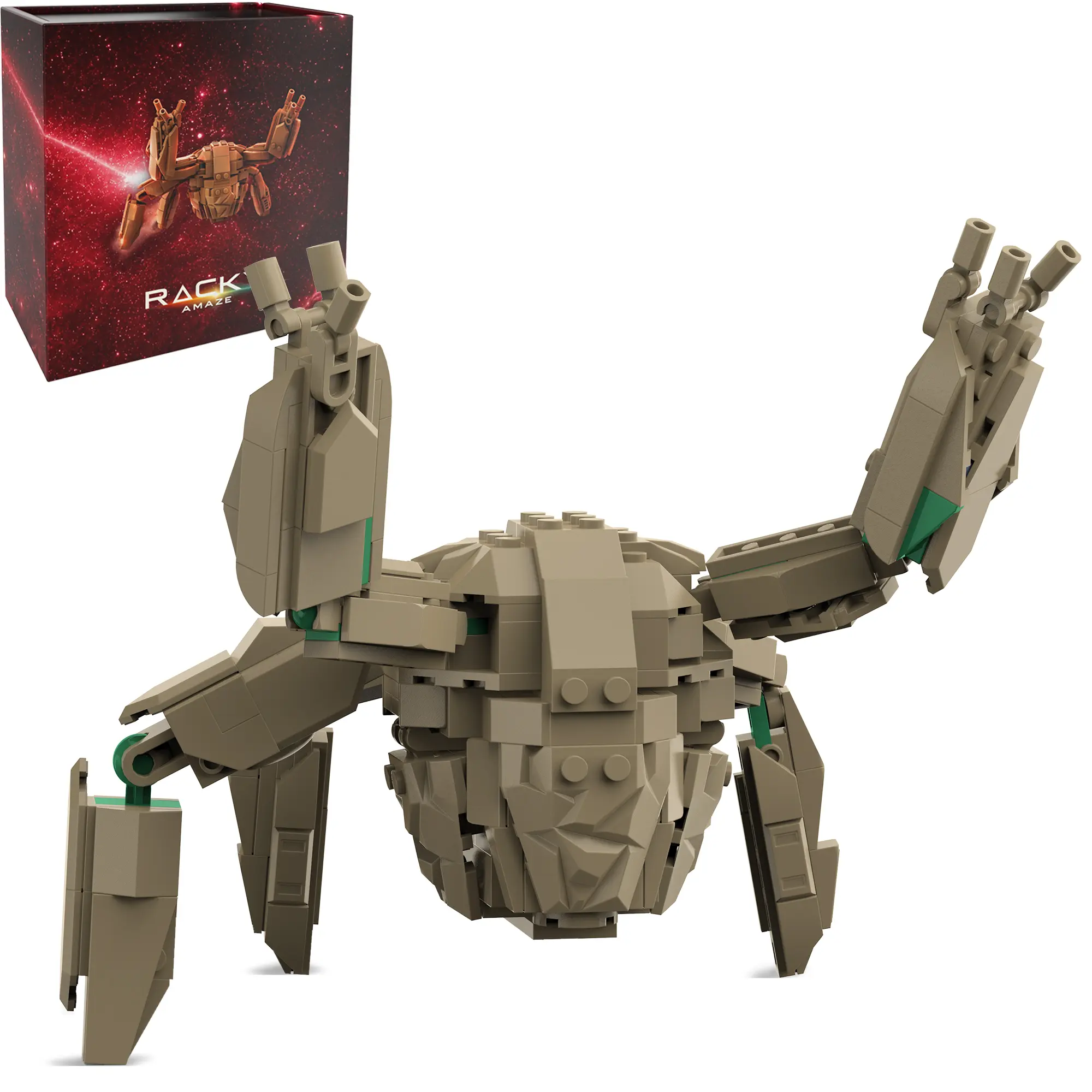 AMAZE Rocky Collectible Building Set, Sci-Fi Alien Figurine Toy