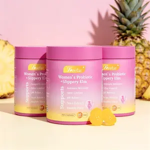 Hawaiian Pineapple Intimate Balance Gummies - Tasty Wellness Blend with Slippery Elm & Prebiotics for pH Harmony and Dryness Relief, 60 Count Women’s Supplement