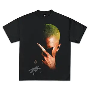 Frank Ocean Blonde Vintage Graphic Tee, Y2K Hip-Hop Rap Streetwear, Unisex Regular Fit Cotton Crew Neck T-Shirt