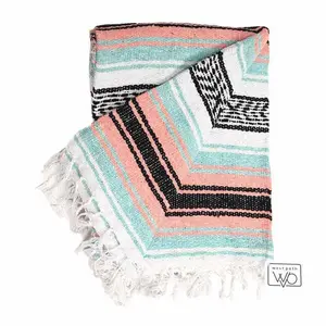 Mint & Peach Falsa Blanket
