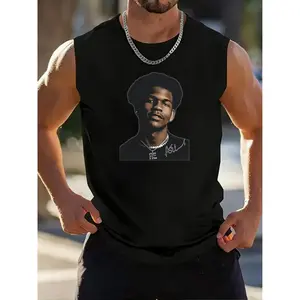 Vests icy graphic streetwear Anthony Edwards jumbo bootleg