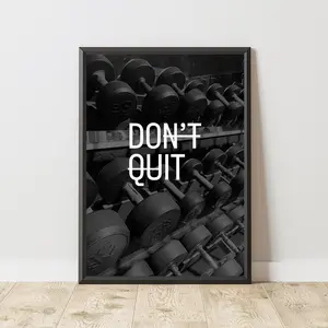 Gym Motivation Poster, Motivation Print, Motivation Wall Art, Inspiration Wall Art, Home Gym Decor, Fitness Motivation, Dumbbells Poster (No Frame)