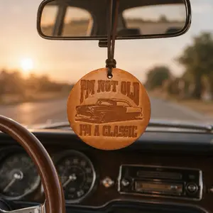 100% Full-Grain Vegetable-Tanned Leather Car Freshies