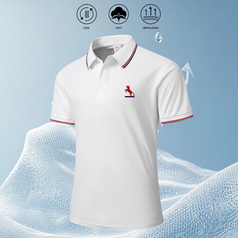 10 Pack New Summer Plain Polo Shirts Men Thin Comfortable Breathable Turn Down Collar Short Sleeve T-Shirt Outdoor Golf Tennis Clothes