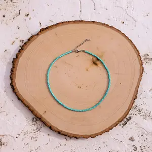 Teal Beaded Necklace