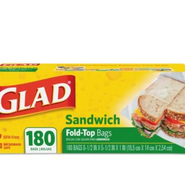 GLAD fold top sandwhich bags