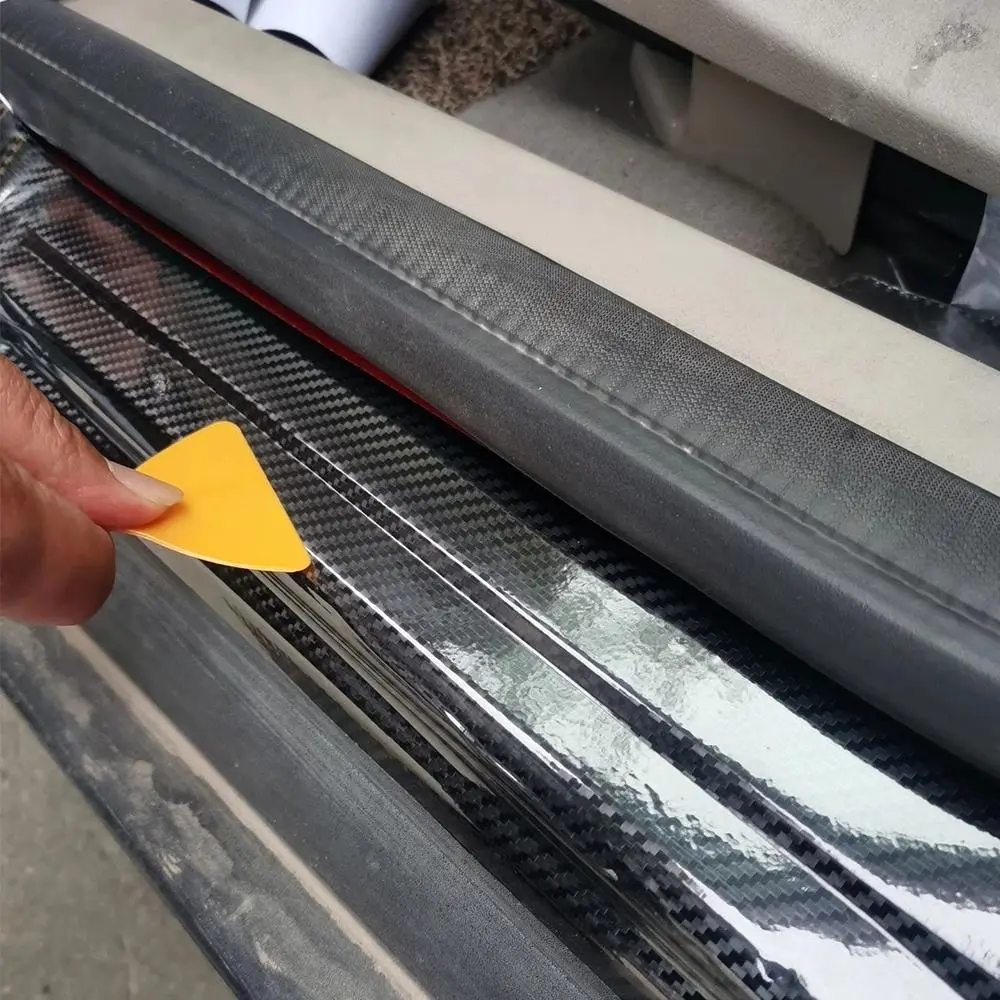Upgrade Your Car's Protection with 5M Carbon Fiber DIY Scratch-proof Waterproof Film for Thresholds