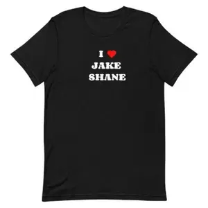 I Love Jake Shane Graphic Tee Podcast-Inspired Shirts Tshirt Casual Shortsleeve Top Womenswear