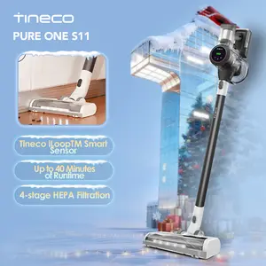 Tineco Pure One S11 Smart Cordless Stick Vacuum Cleaner | Lightweight, Quiet, Powerful Suction, Innovative Design | Converts into Handheld Dust Vac w/ Multiple Attachments | Smart App Integration, Docking Station