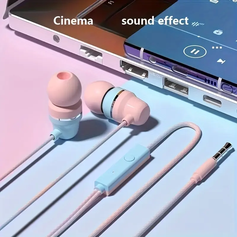 3.5 mm Jack In-Ear Plastic Earbud Headset - Call Control, Hands-Free, Stylish, Running-Ready, Ideal Gamer Gift (Non-Water Resistant, Compatible with Superbox S6 Max)