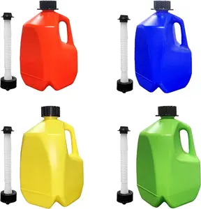 KP KOOL PRODUCTS 1-Gallon BPA-Free Plastic Water & Utility Jug – Leak-Proof Food-Grade Container with Detachable Spout, Stopper & Cap – Multi-Use for Fuel, Water, Chemicals, or Gardening – Lightweight, Durable & Available in a Variety of Colors