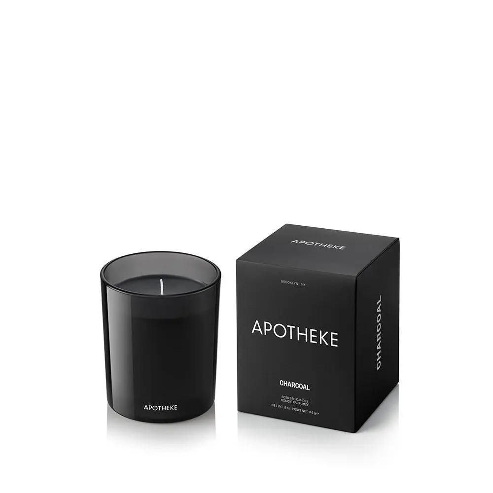 Charcoal Petite Candle - Scented Home Goods, Freshener with Wick, Ideal for Aroma and Scented Decoration