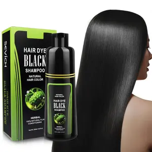 Natural Black Hair Shampoo, White to Black Shampoo for Men and Women, White Hair Removal Dye Hair Coloring Shampoo(250ml)