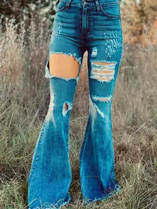 The Powder Horn Dark Denim Bell Bottoms