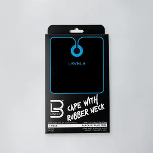 L3VEL3 Blue Trim Rubber Neck Cutting Cape