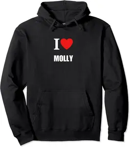 Love Molly My Wife Daughter Partner Girlfriend Sister Pullover Hoodie - 89B0CKLR1HPM
