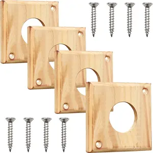 4 Pieces Bluebird House Predator Guard,Wooden Birdhouse Guard,Bird House Hole Protector Guard for Eastern Bluebird Box 1 1/2 Inch Opening Cloud Fragrant