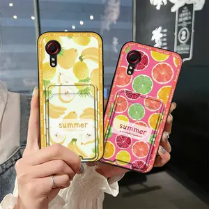 Full wrap Cartoon Phone Case For Samsung Galaxy Xcover5/SM-G525F Cover Soft case Graffiti Anti-dust Shockproof protective Durable Waterproof Cute Card slot Fashion Design Card bag